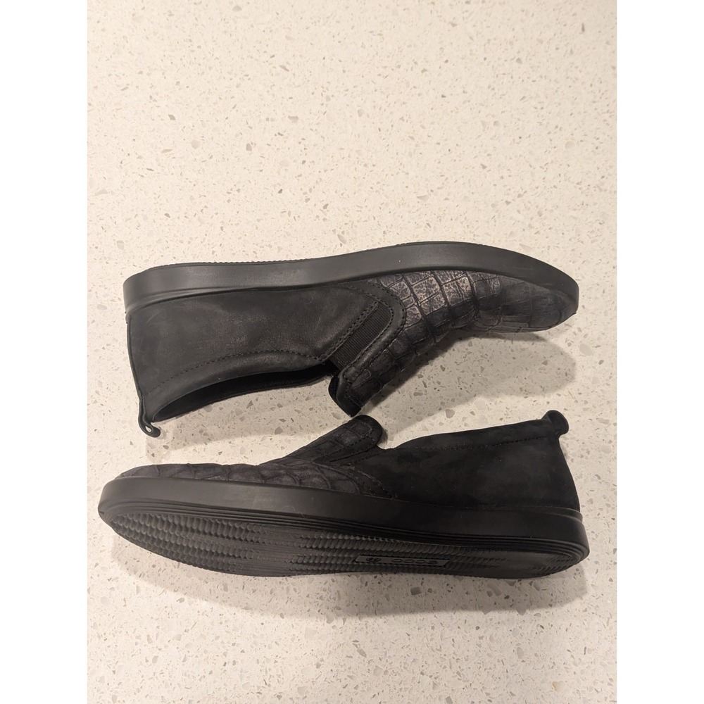 Women's Ecco Aimee Croc Embossed Leather Slip On loafers Shoes Sz 39 US 8 / 8.5 - Picture 7 of 9